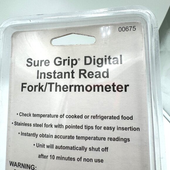 Crate And Barrel Acurite Digital Instant Read Fork/ Thermometer NEW in package g - Picture 8 of 12